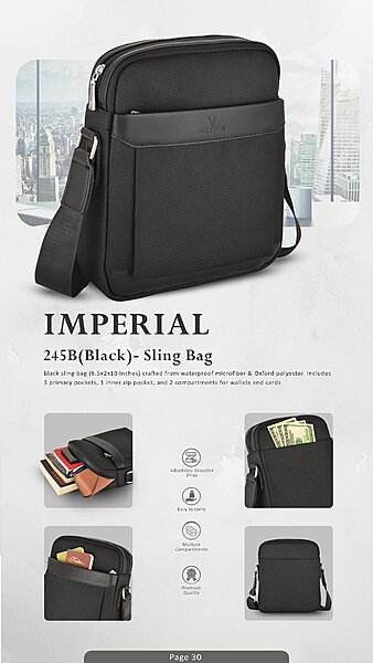 245B(Brown)- Sling Bag