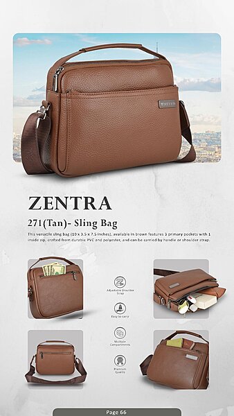 271(Tan)- Sling Bag