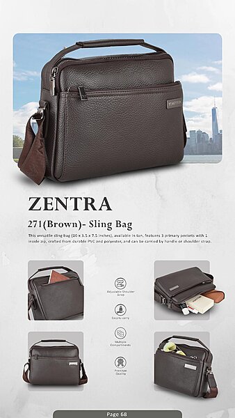 271(Tan)- Sling Bag