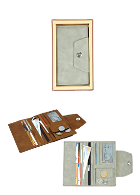 VEGAN LEATHER UW 01 R FEMALE WALLETS