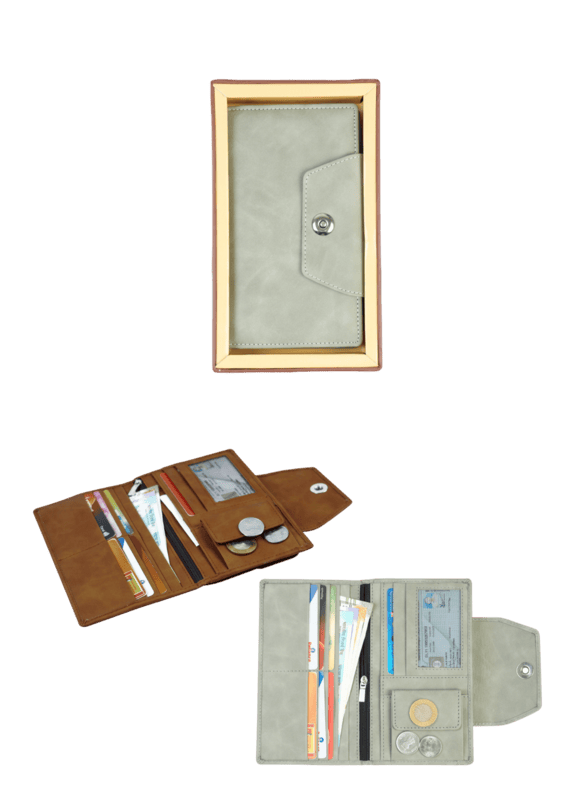 VEGAN LEATHER UW 01 R FEMALE WALLETS