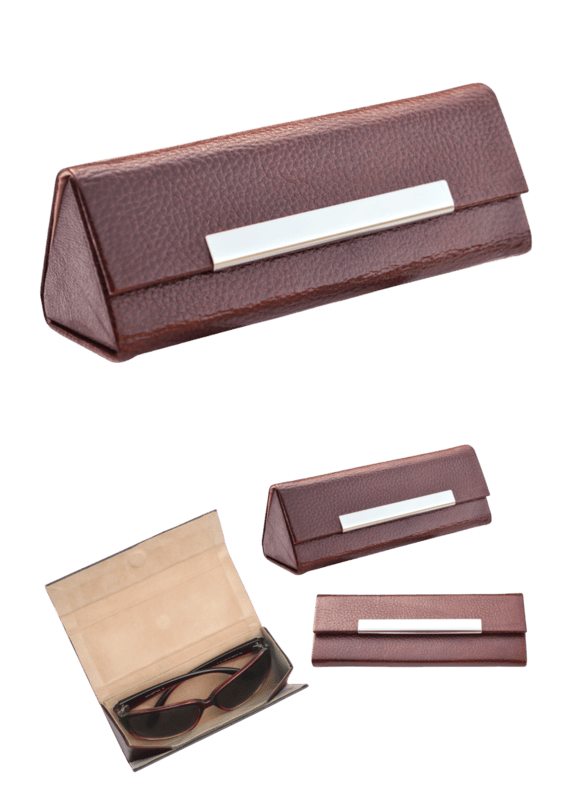 GENUINE LEATHER SPECS CASE L