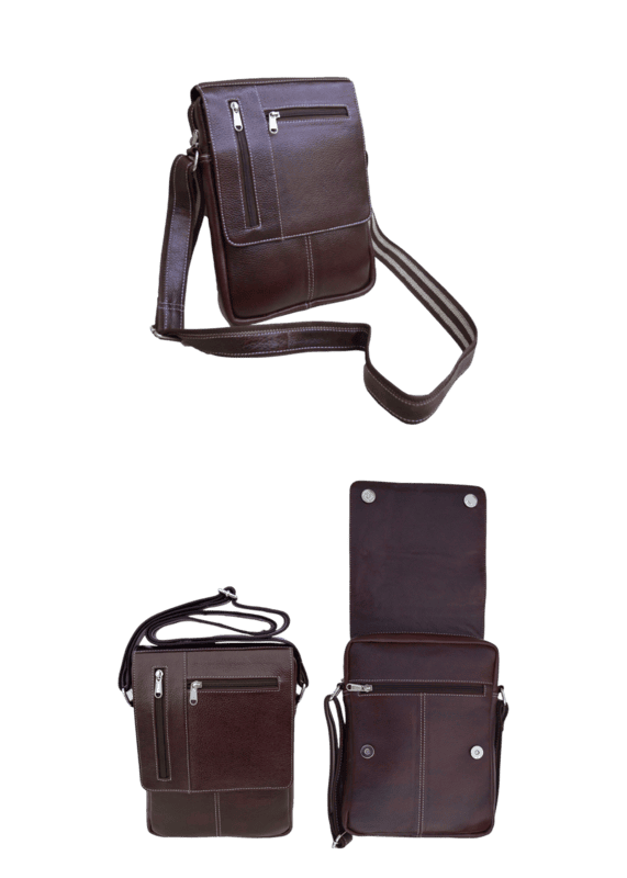 GENUINE LEATHER  CSB 02 L Cross Shoulder Sling Bag