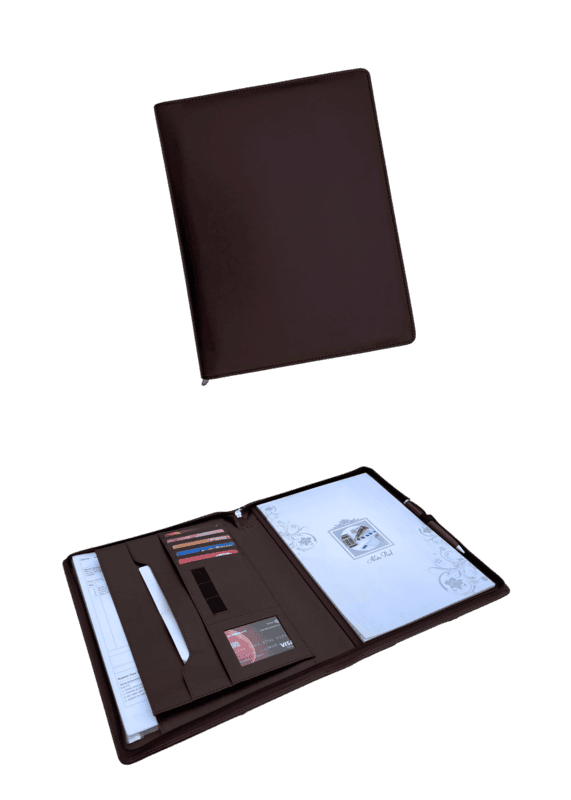 VEGAN LEATHER  FLD 12 R FOLDER