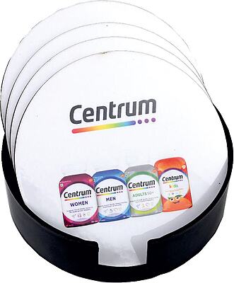 MDF High Gloss Lamination Dotted Anti Skid EVA Coasters