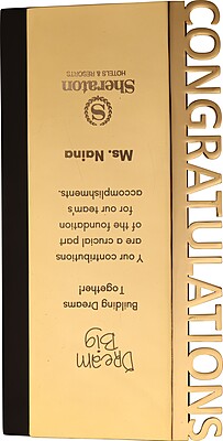 SHERATON  CUSTOM CUTOUT TROPHY