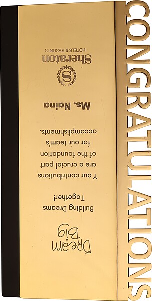 SHERATON  CUSTOM CUTOUT TROPHY
