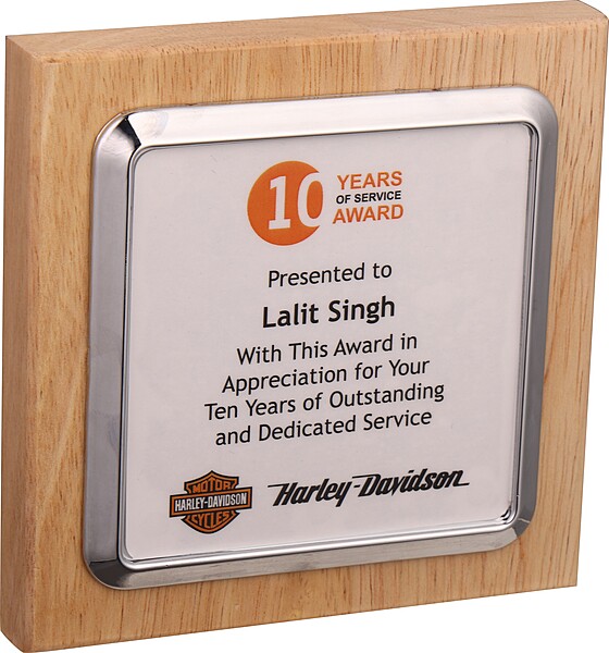 HARLEY DAVIDSON PLAQUES TROPHY