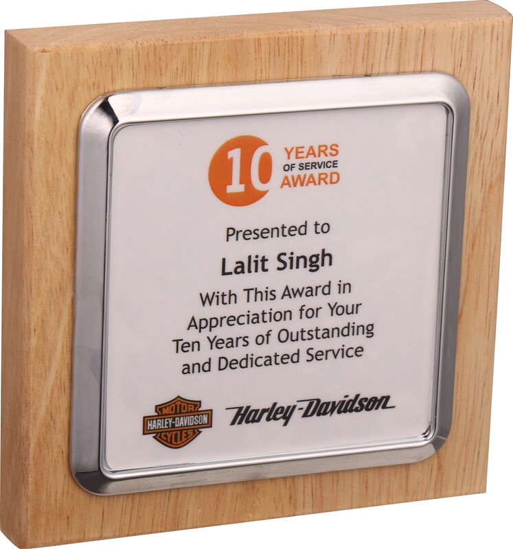 HARLEY DAVIDSON PLAQUES TROPHY