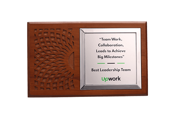 UPWORK  2 IN 1 CUSTOM CUTOUT TROPHY