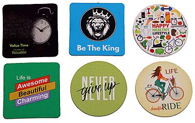 MDF Wooden custom Printed Fridge Magnet Square & Circle