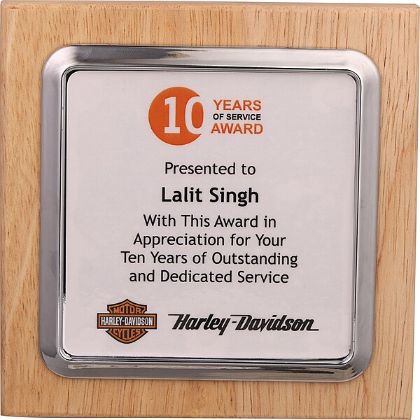 HARLEY DAVIDSON PLAQUES TROPHY