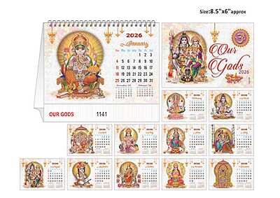 OUR GODS 2026-TABLE CALENDAR