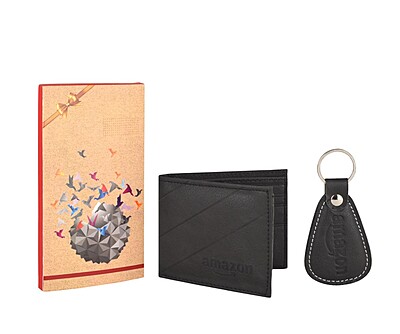 AMAZON WALLET & KEYCHAIN SET