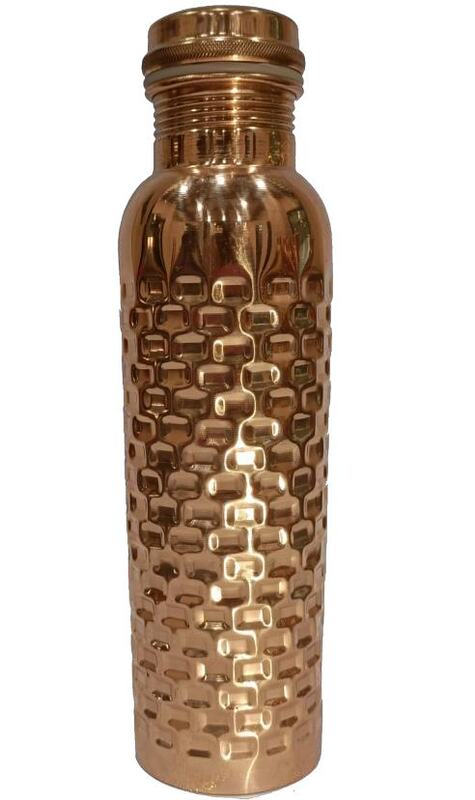 Jointless screw capped copper bottle 950ML 13
