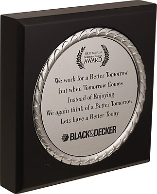 BLACK & DECKER PLAQUES TROPHY