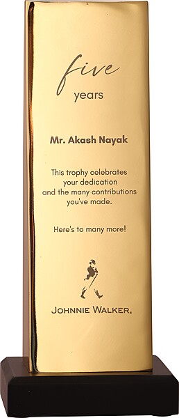 JOHNIE WALKER WOOD PLAQUES TROPHY