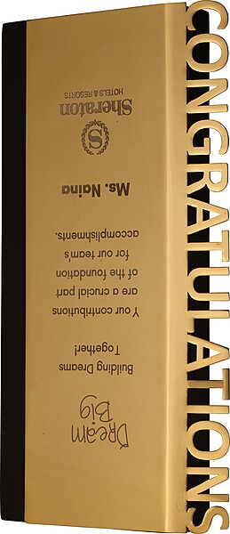 SHERATON  CUSTOM CUTOUT TROPHY