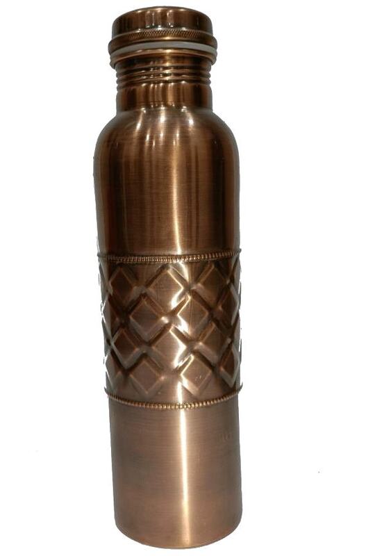 Jointless screw capped copper bottle 950ML 24