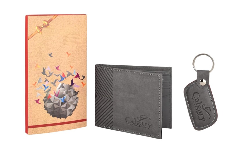 CALGARY WALLET & KEYCHAIN SET