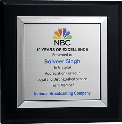 NBC PLAQUES TROPHY