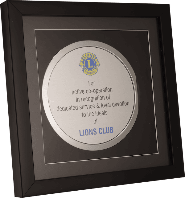 LIONS CLUB PLAQUES TROPHY
