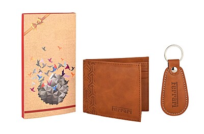 ERRARI WALLET & KEYCHAIN SET
