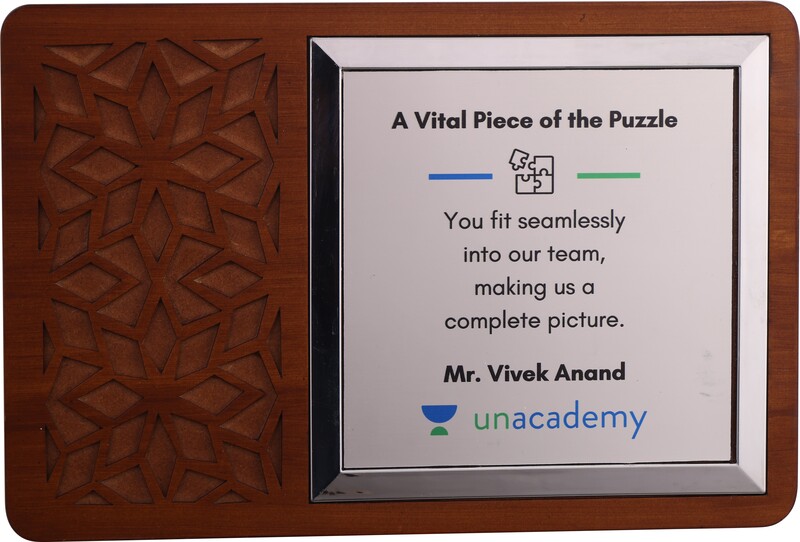 UNACADEMY CUSTOM CUTOUT TROPHY