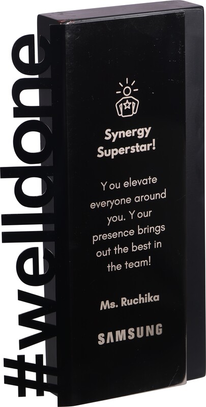 SAMSUNG CUSTOM CUTOUT TROPHY