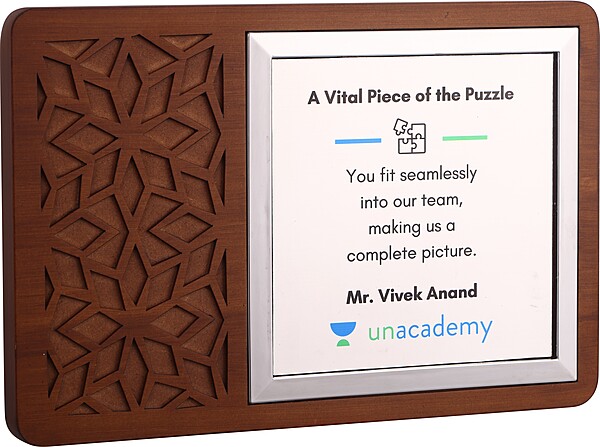 UNACADEMY CUSTOM CUTOUT TROPHY