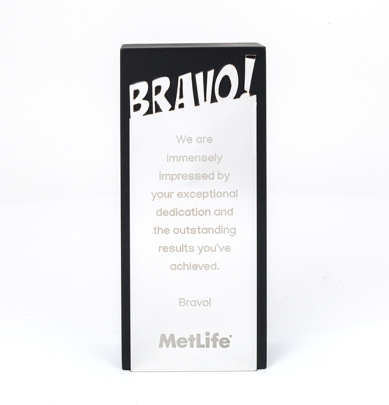 MET LIFE CUSTOM CUTOUT TROPHY