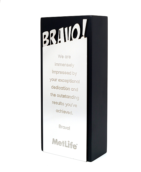 MET LIFE CUSTOM CUTOUT TROPHY