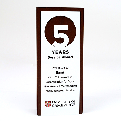 UNIVERSITY OF CAMBRIDE  CUSTOM CUTOUT TROPHY+