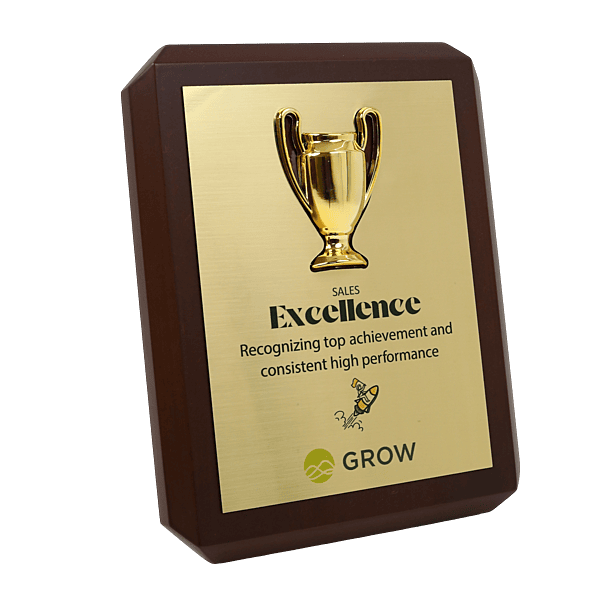 GROW  PLAQUES TROPHY