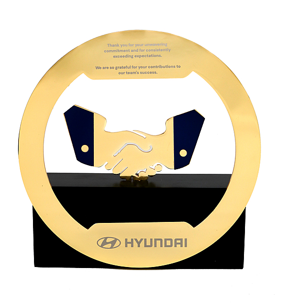HYUNDAI  CUSTOM CUTOUT TROPHY