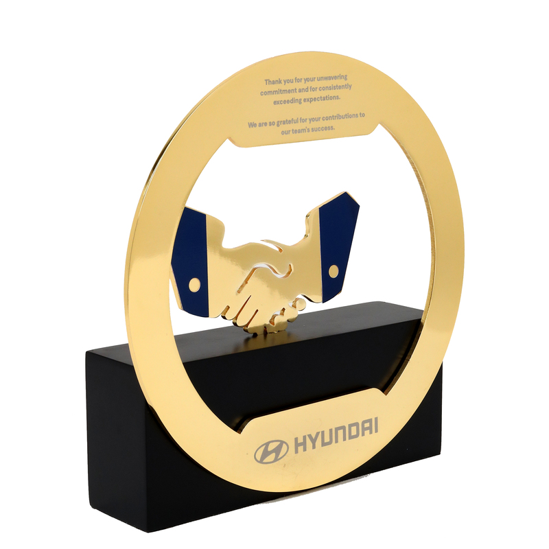 HYUNDAI  CUSTOM CUTOUT TROPHY