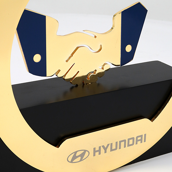 HYUNDAI  CUSTOM CUTOUT TROPHY