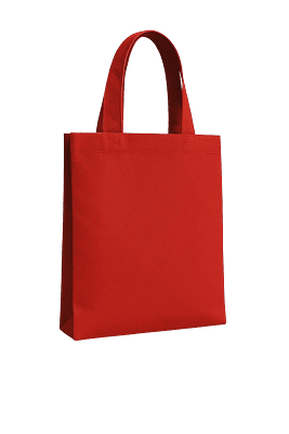 Bold Red Canvas Tote Bag