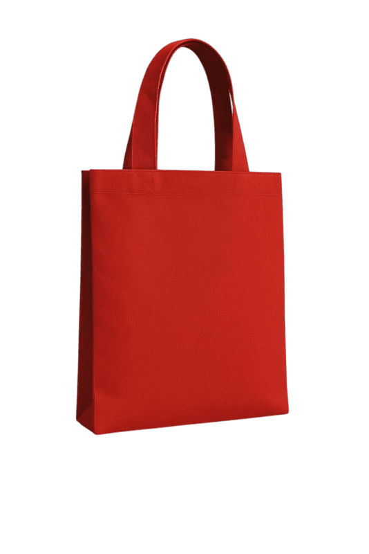 Bold Red Canvas Tote Bag