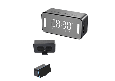 MULTI-FUNCTIONAL SPEAKER WITH CLOCK  Abode