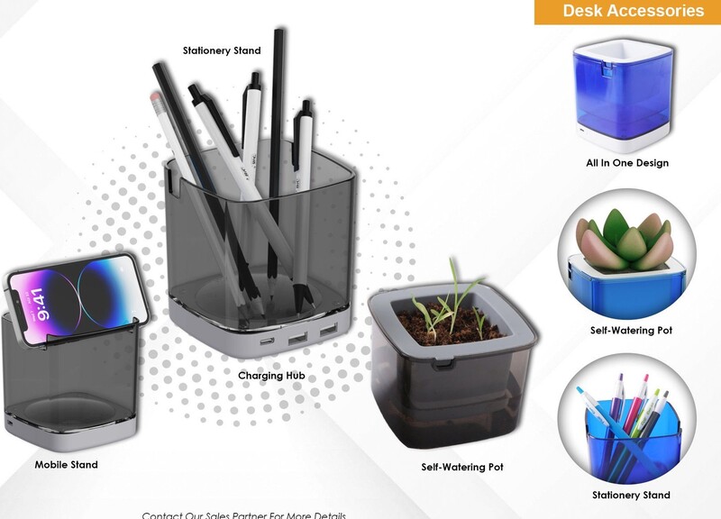 4 IN 1 SELF-WATERING PLANTER CHARGING HUB STATIONERY STAND MOBILE STAND Groot 4 IN 1 SELF-WATERING PLANTER CHARGING HUB STATIONERY STAND MOBILE STAND Groot