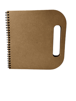 Writing buddy: Diary with pen, wallet, sticky pads and carrying handle