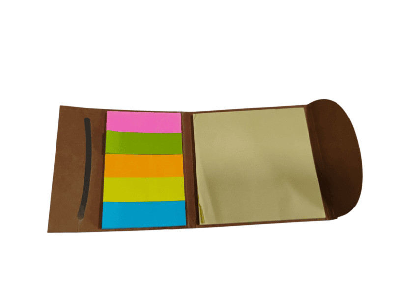 Smily Cork notepad with Sticky notepad and strips Smily Cork notepad with Sticky notepad and strips