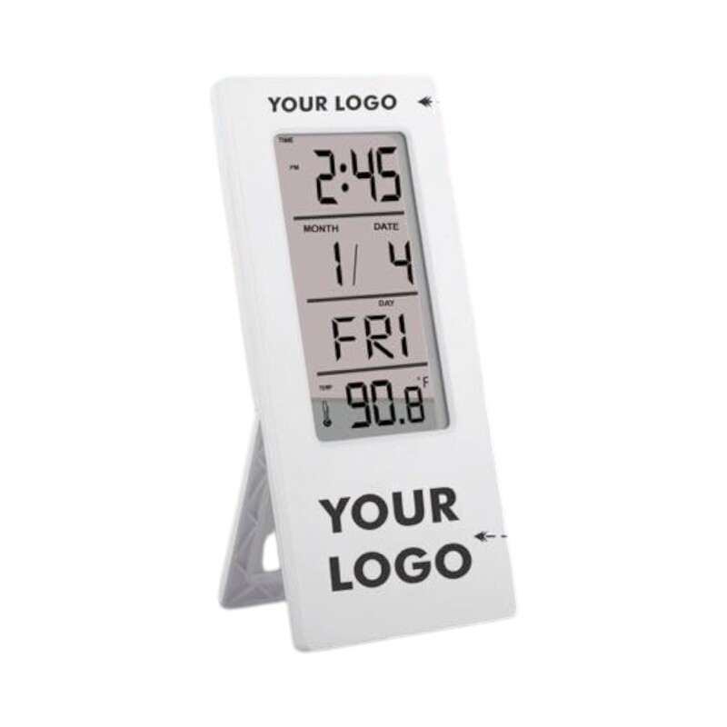 See-Through Clock with Temperature