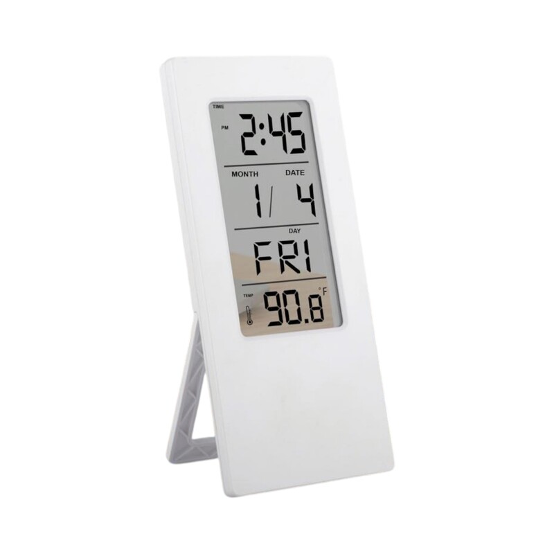 See-Through Clock with Temperature