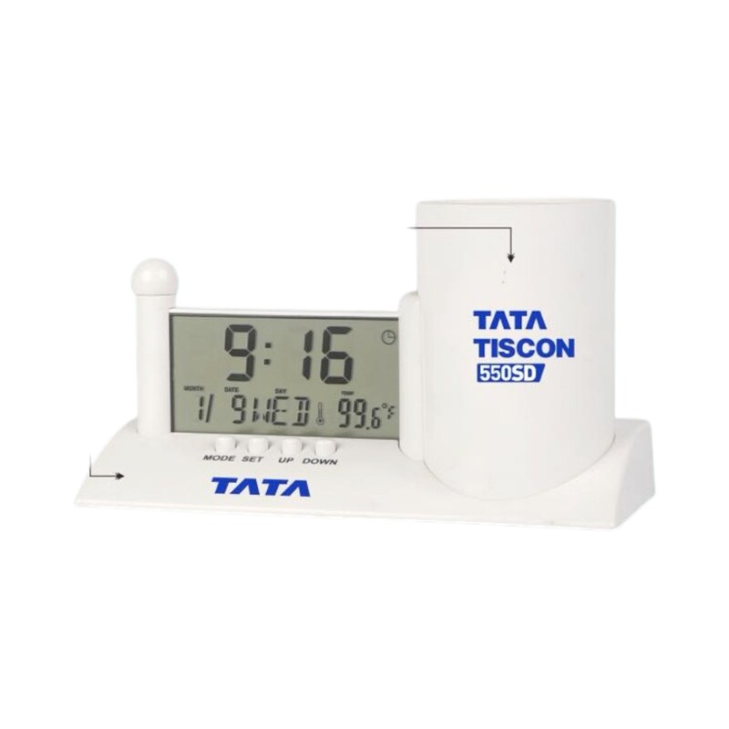 Digital Clock with Tumbler & Pen Stand