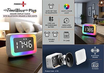 TimeWave Plus: Square display clock