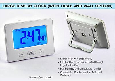Large Display Clock (With Table And Wall Option)
