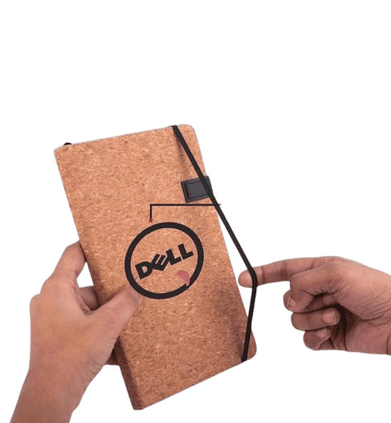 Hard bound Cork A5 notebook with Pen Drive, Ribbon and elastic fastener Hard bound Cork A5 notebook with Pen Drive, Ribbon and elastic fastener