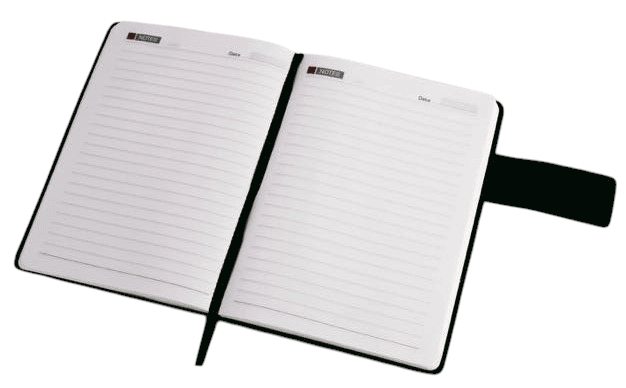 A5 Notebook with Gunmetal plate and Magnet lock A5 Notebook with Gunmetal plate and Magnet lock
